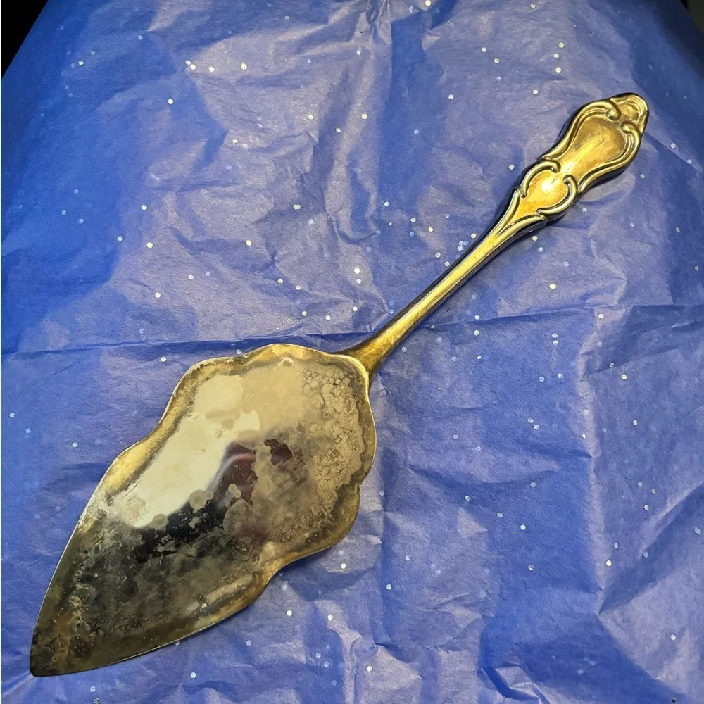 Vintage Silver-plated “Christmas Greetings” Serving Trowel